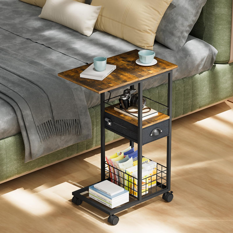 17 Stories Jahsiyah Wheel End Table Wayfair Canada